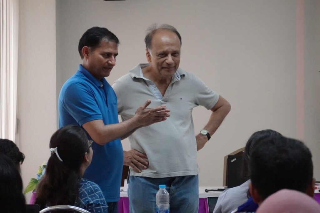 Mani Nepal ICIMOD and Professor Sir Partha Dasgupta